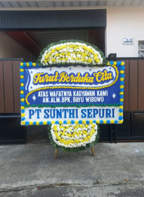 Papan Bunga Duka di Klangenan