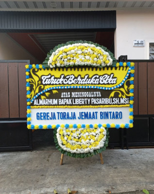 Papan Bunga Duka di Klangenan
